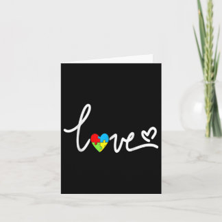 For Men Women Autism Awareness Tee Plus Size  Card