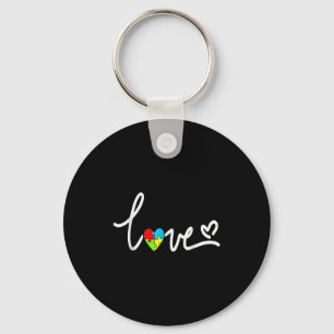 For Men Women Autism Awareness Tee Plus Size Key Ring