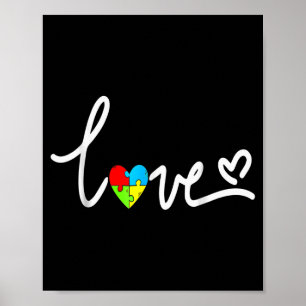 For Men Women Autism Awareness Tee Plus Size Poster