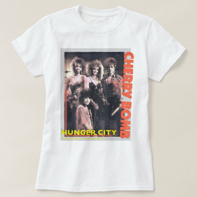 For Men Women Cherry Bomb Hunger City Awesome Musi T-Shirt (Design Front)