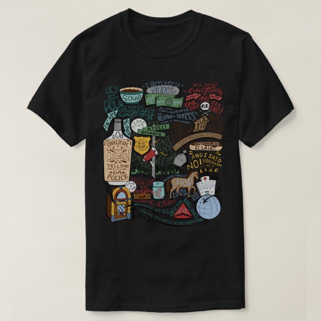 For Men Women (Colourized) John Mulaney Quote Comp T-Shirt (Design Front)