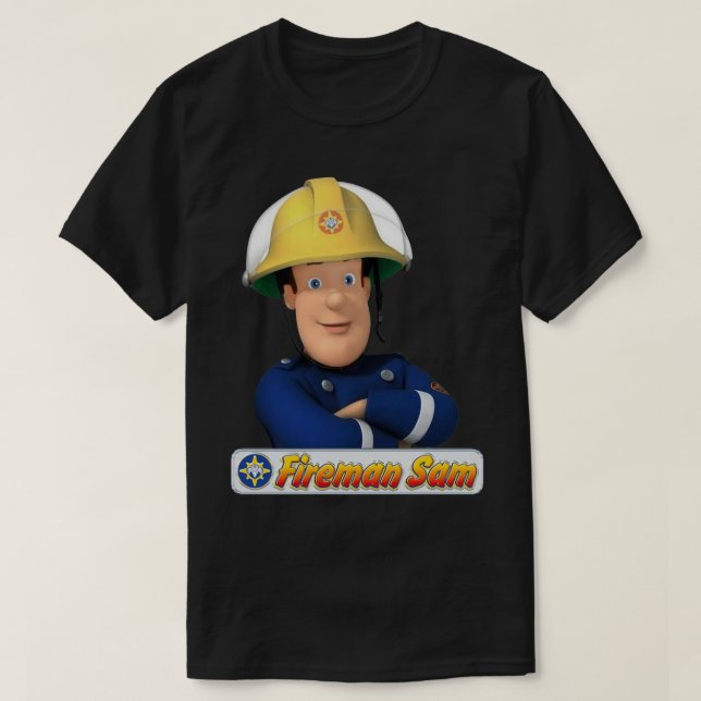 For Men Women Fireman Children Cartoons Sam Awesom T-Shirt (Design Front)