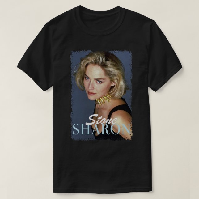 For Men Women Sharon Former Famous Stone Model Gif T-Shirt (Design Front)