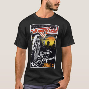 For Men Women Warren Art Zevon Retro Vintage T-Shirt
