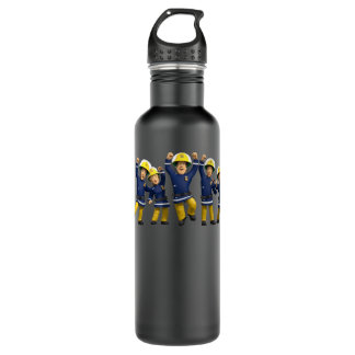 For Mens Womens Cartoon Fireman Names For Sam Chil 710 Ml Water Bottle