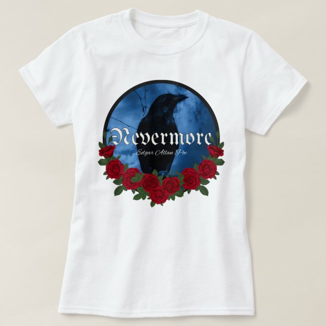 For Mens Womens Edgar Writer Allan Poe Playwright  T-Shirt (Design Front)