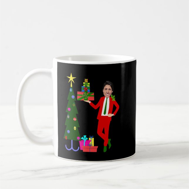 For Mens Womens Prime Justin Minister Trudeau Awes Coffee Mug (Left)