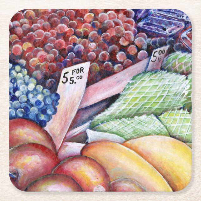 For Mental Consumption Only Square Paper Coaster (Front)