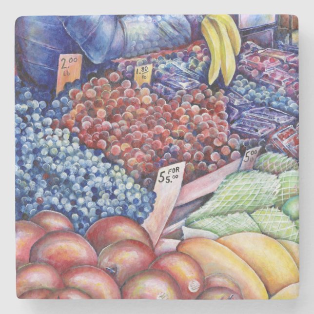 For Mental Consumption Only Stone Coaster (Front)