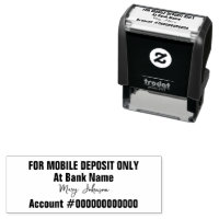 For Mobile Deposit Only Signature Name Bank Acct.