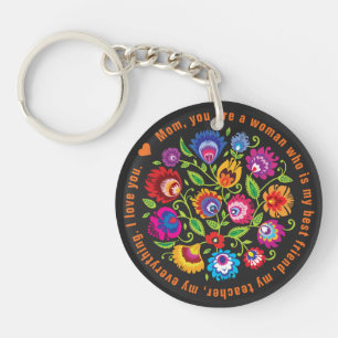 For Mother Polish folklore composition  Key Ring
