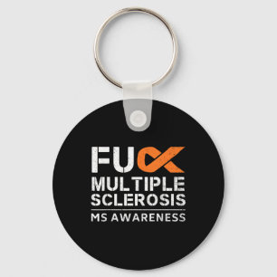 For Multiple Sclerosis Ms Awareness Support Ribbon Key Ring