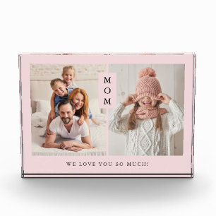 For Mum Blush Pink Photo Block