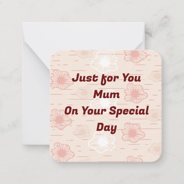 For Mum Card (Front)