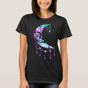 for Mum Crescent Moon Butterfly Mandala T-Shirt