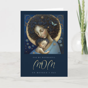 For Mum on Mother's Day Mother and Child Painting  Card