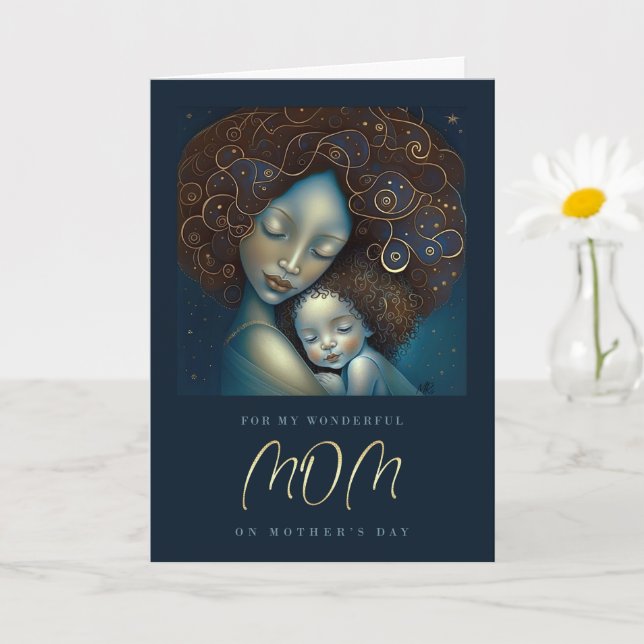 For Mum on Mother's Day Mother and Daughter Card (Small Plant)