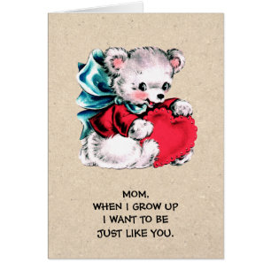 For Mum on Mother's Day. Sweet Teddy Bear