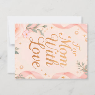For Mum with love Postcard