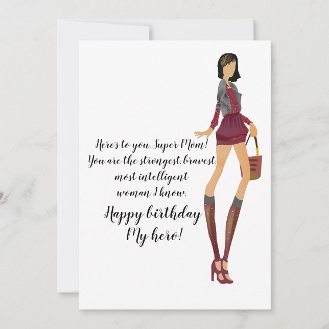 For Mum's birthday Invitation (Front)