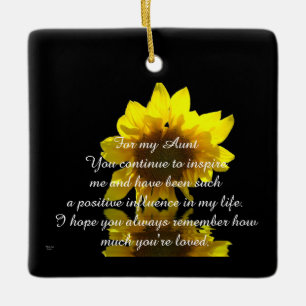 For my Aunt - Ceramic Ornament