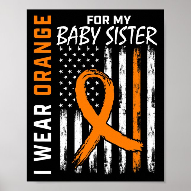 For My Baby Sister Leukaemia Awareness  Poster (Front)