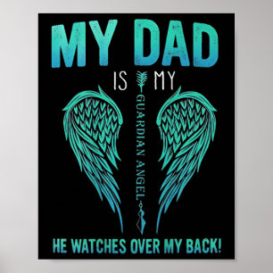 For My Dad In Heaven Touching Tribute For Ped Away Poster