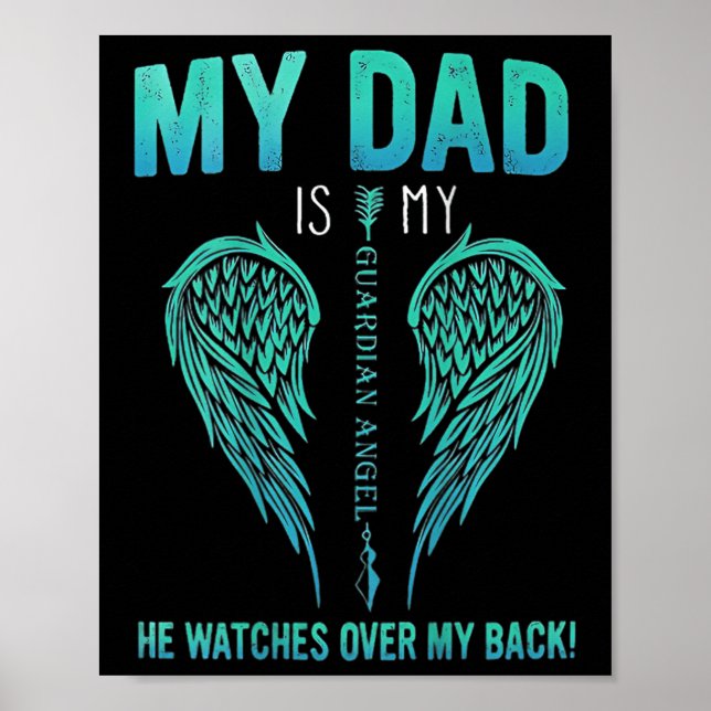 For My Dad In Heaven Touching Tribute For Ped Away Poster (Front)