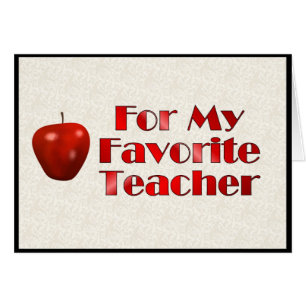 For My Favourite Teacher