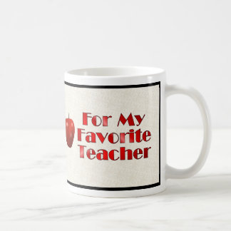 For My Favourite Teacher Coffee Mug