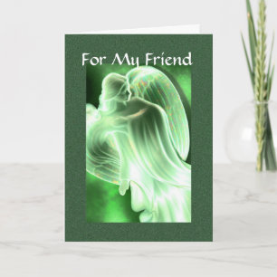 For My Friend - Angel Greeting Card