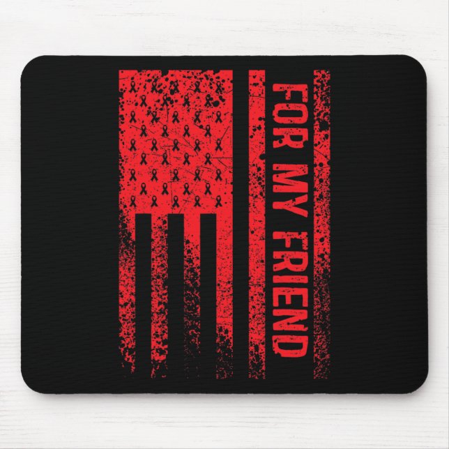 For My Friend Blood Cancer Awareness  Mouse Mat (Front)