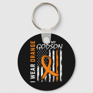 For My Godson Leukaemia Cancer Awareness American Key Ring