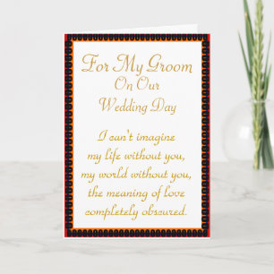 For My Groom: World Before You Card