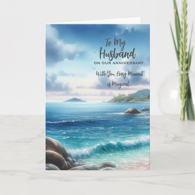 For my Husband Anniversary Greeting Card (Front)