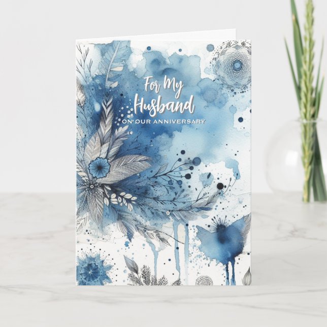 For my Husband Anniversary Greeting Card (Front)