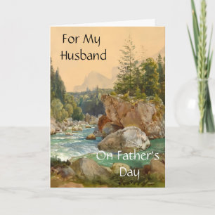 For My Husband on Father's Day Card