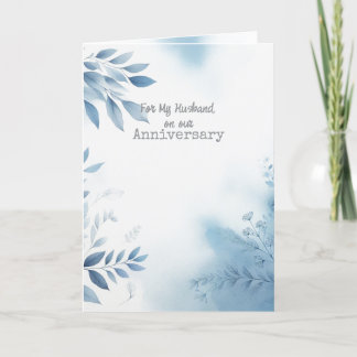 For My Husband on Our Anniversary Greeting Card