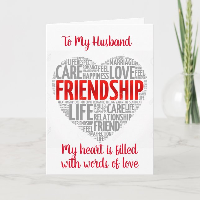 FOR MY HUSBAND ON VALENTINE'S DAY CARD (Front)