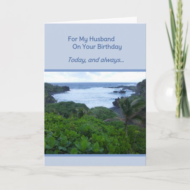 For My Husband On Your Birthday Card (Front)