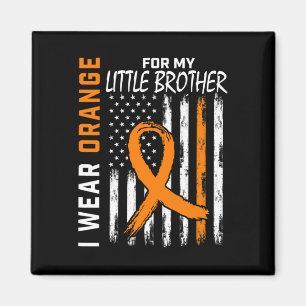 For My Little Brother Leukaemia Cancer Awareness F Magnet