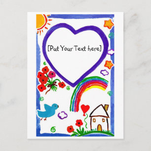 For my Mum - Art by Kids Customise Postcard