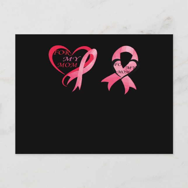 For My Mum Breast Cancer Awareness Invitation Postcard (Front)