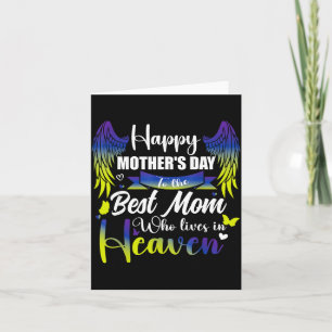 For my mum in heaven happy mother's day to the mum card