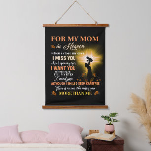 For My Mum In Heaven Memorial Day Gift For Son Hanging Tapestry