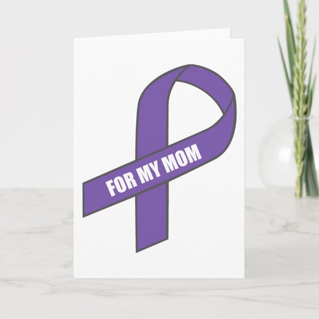 For My Mum (Purple Ribbon) Card (Front)
