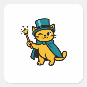 For My Next Trick I Made My Leg Disappear - Magic Square Sticker
