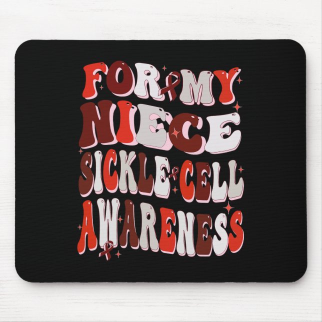 For My Niece Sickle Cell Awareness World Sickle Ce Mouse Mat (Front)