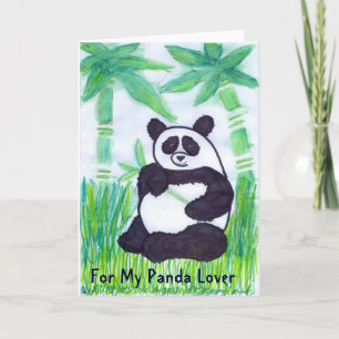 For My Panda Lover- Greeting Card