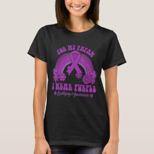 For My Papaw I Wear Purple Epilepsy Awareness Rain T-Shirt